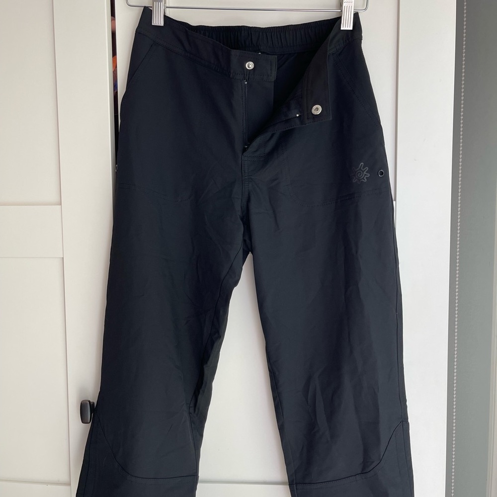 UV Skinz-NWT-women’s black side tie capri beach pants - Picture 5 of 14